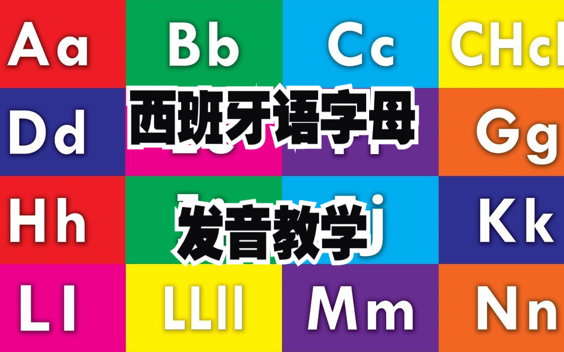 西班牙语初学者,字母发音教学哔哩哔哩bilibili