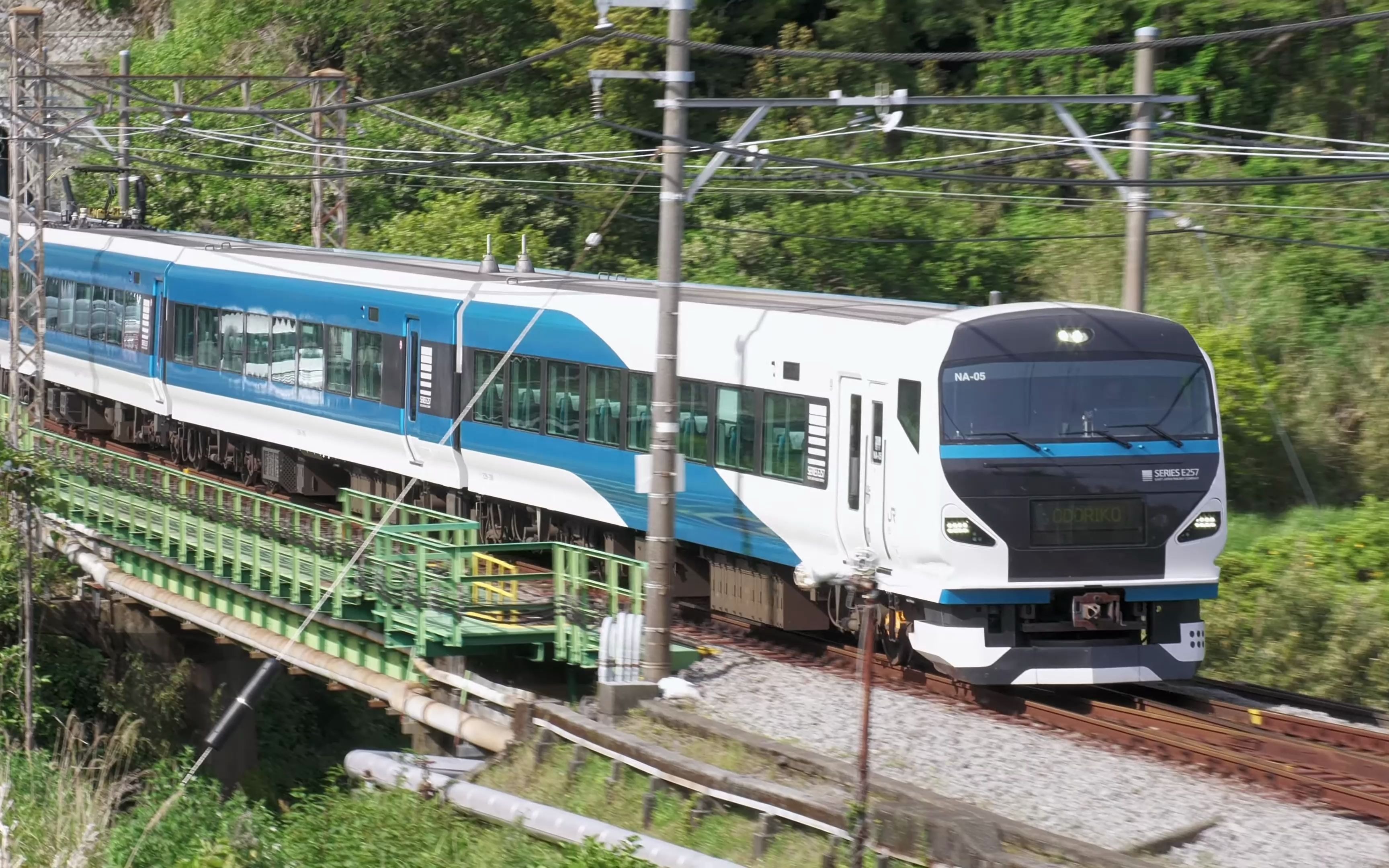 railwaymovies特急舞女号e257系2000番台前往伊豆半岛