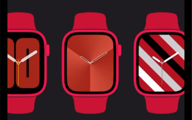 apple watch red(红色)新表盘