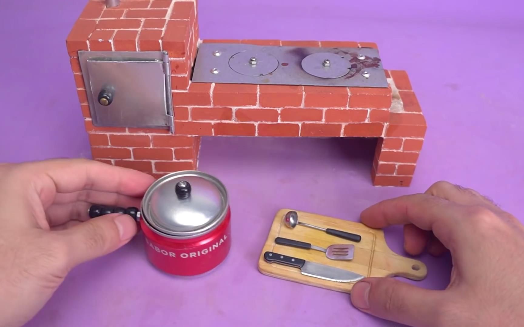 变废为宝,如何制作惊人的迷你厨房套装和小锅,过程简单,快和我一起