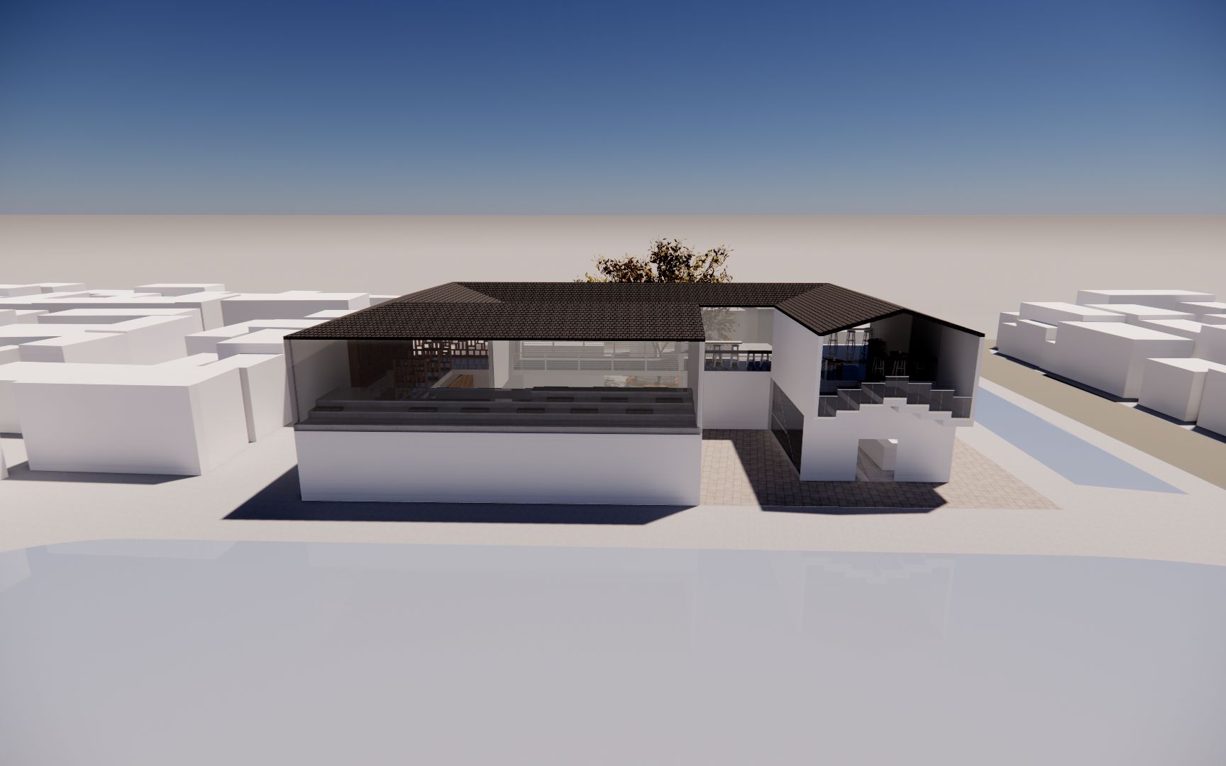 大二上专美作业——临水书吧【建筑设计动画】