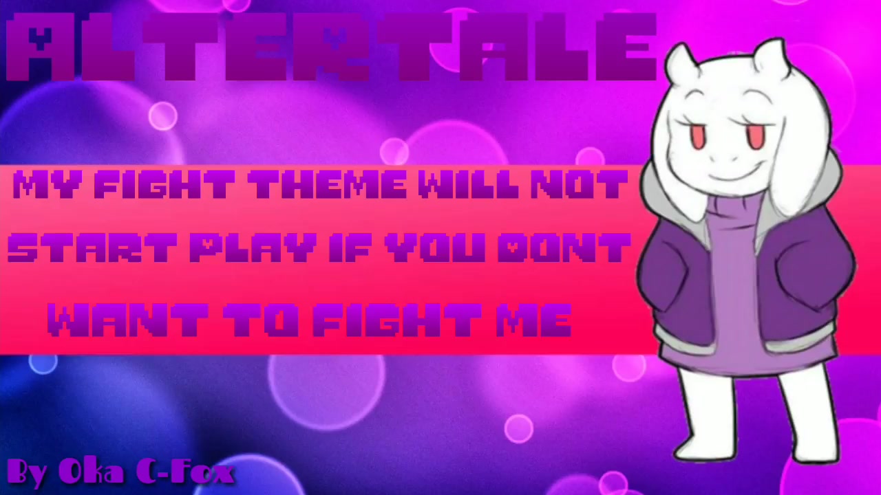 altertale你不和我打这首歌就不会播放