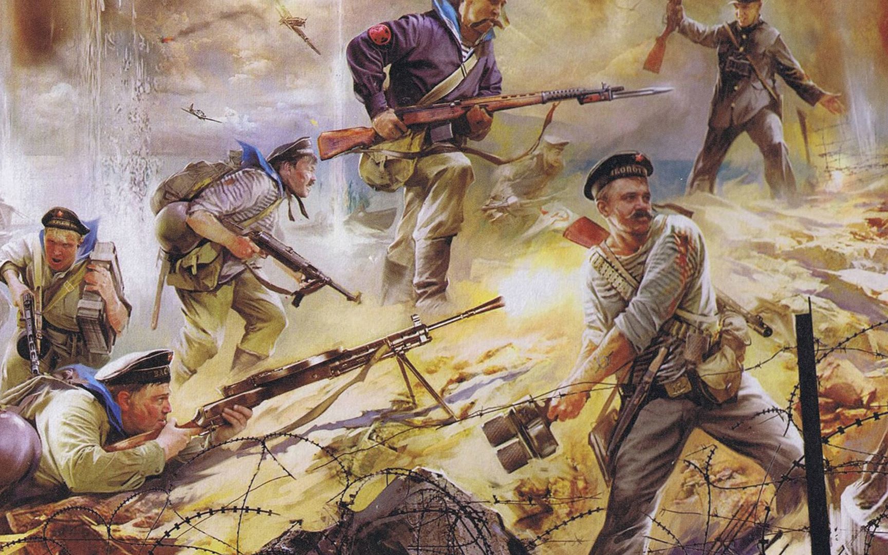 【精锐毛子】突破列宁格勒封锁,海军步兵在进攻,军事历史复原游戏