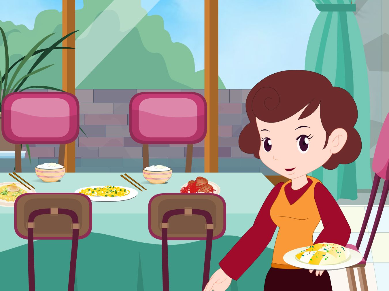 an动画,早餐妈妈煮鸡蛋,有源文件