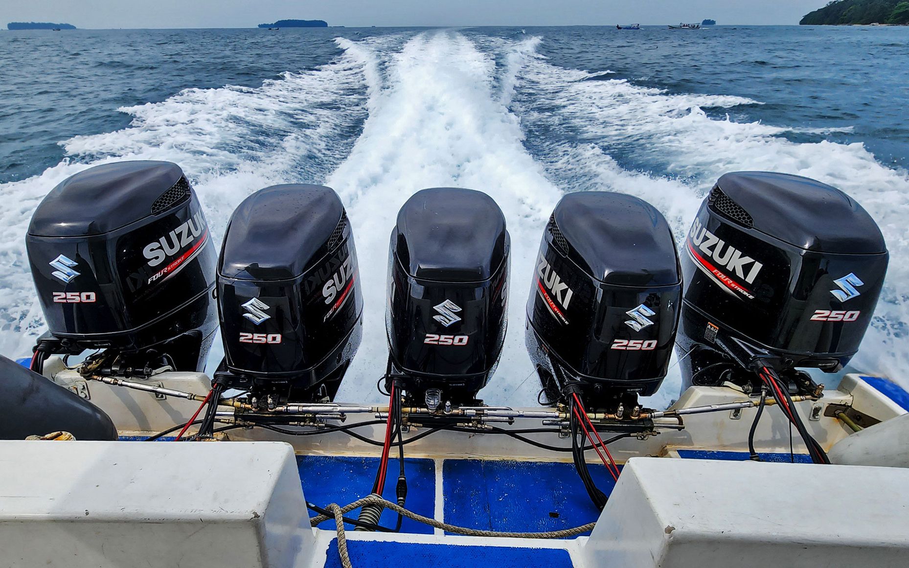 铃木 船外机 suzuki df250 5联装