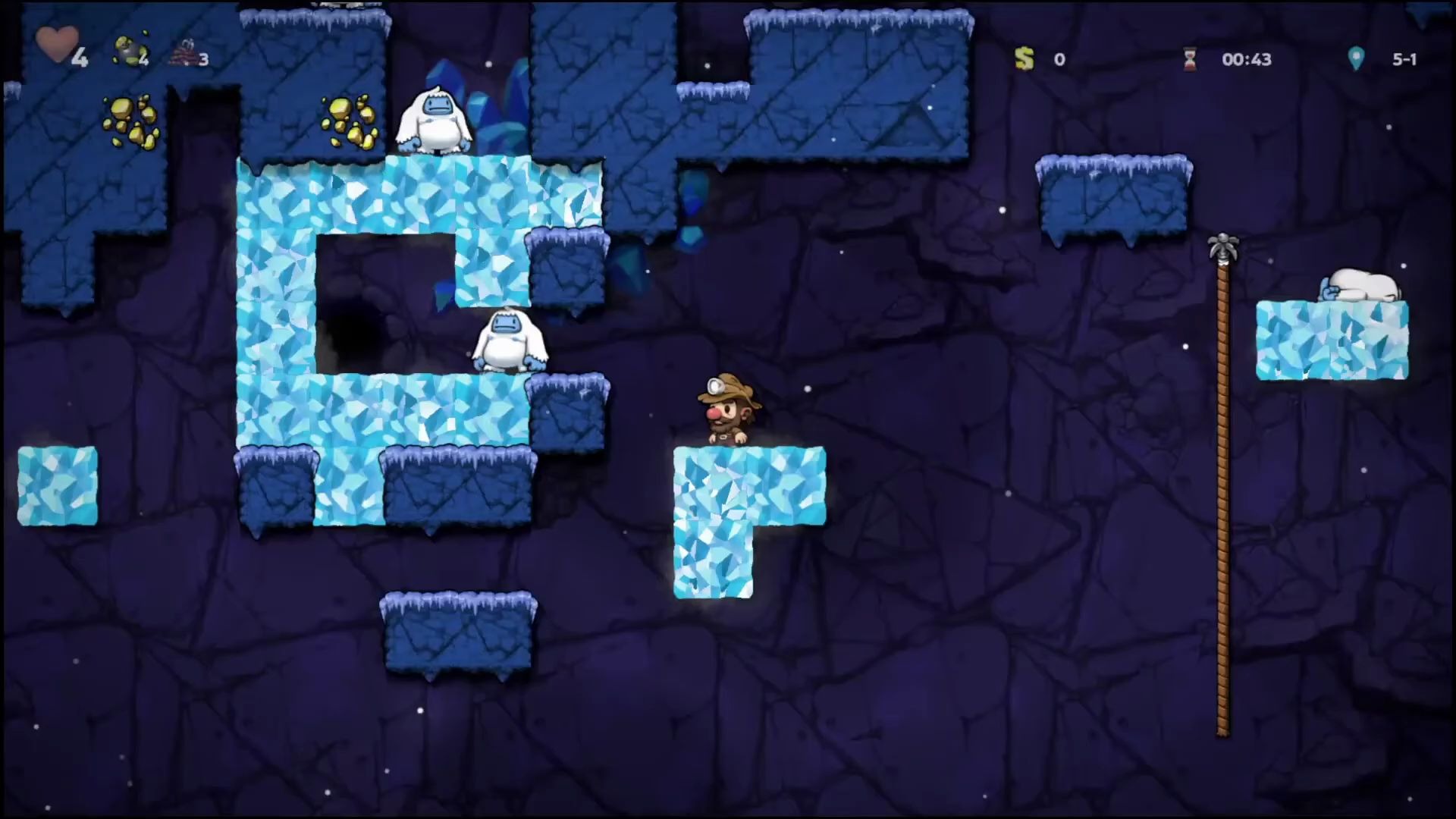 spelunky 2(洞穴探险2)ice cave skip教学by wellbad