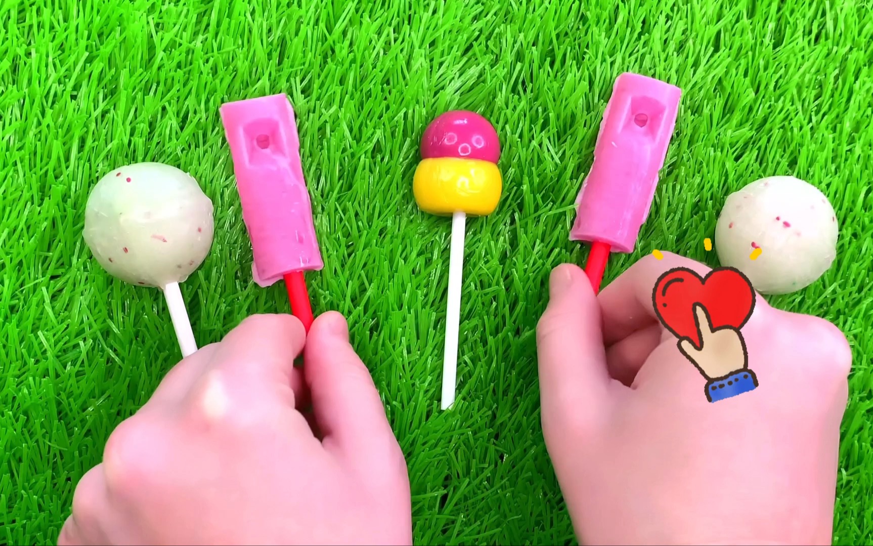 口哨棒棒糖 美味彩色大颗粒棒棒糖 草味味棒棒糖「借月」儿童diy玩具