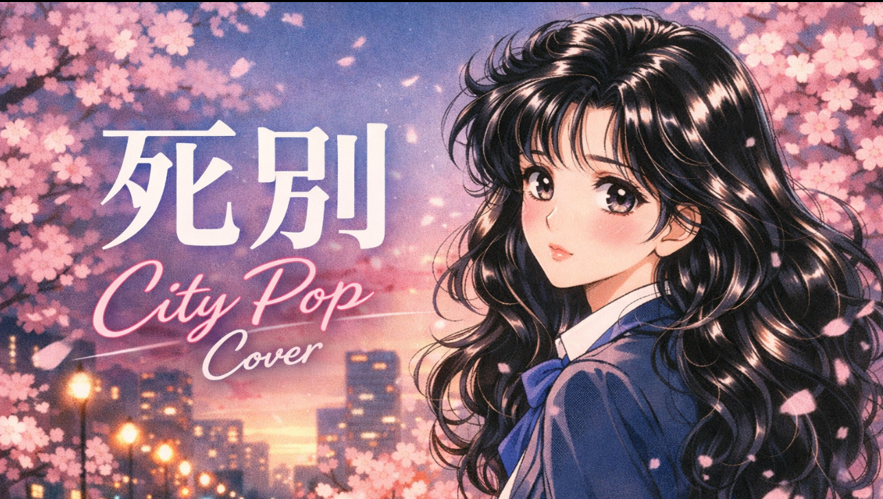 《死别》City Pop 风格改编 女声 日语 (SUNO V5)-专吃咸鱼的辣鸡-歌-哔哩哔哩视频