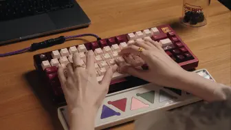 Скачать видео: 【打字音】Neo75酒红丨Cherry mx2a茶丨红铜丨车厘子