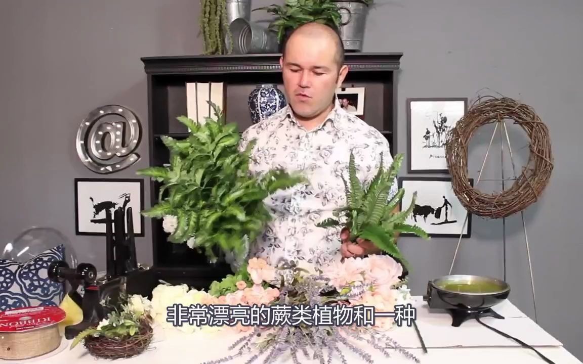 初学者夏季花圈DIY(2019)简易DIY春季花圈如何制作花圈哔哩哔哩bilibili