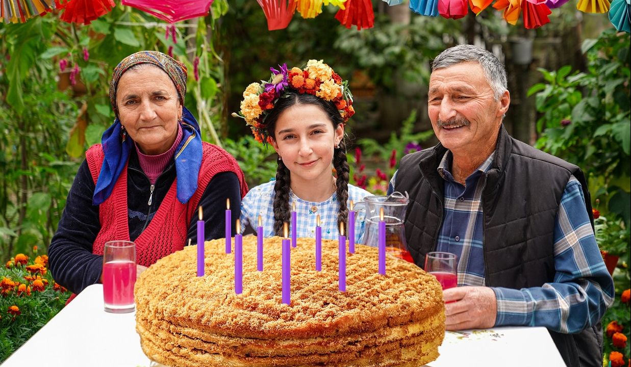 美丽女孩的生日宴会