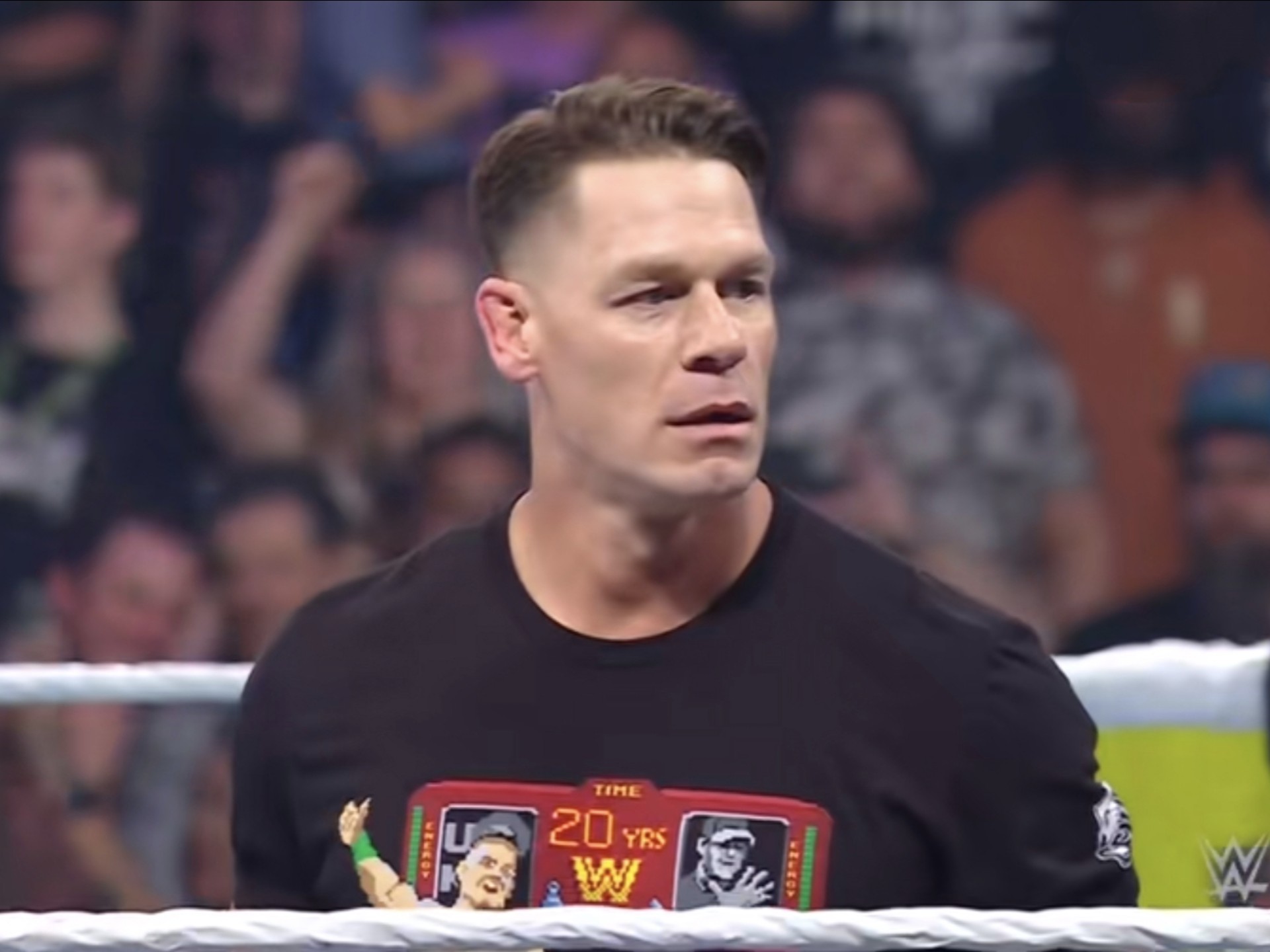 约翰塞纳联手ko暴打血亲