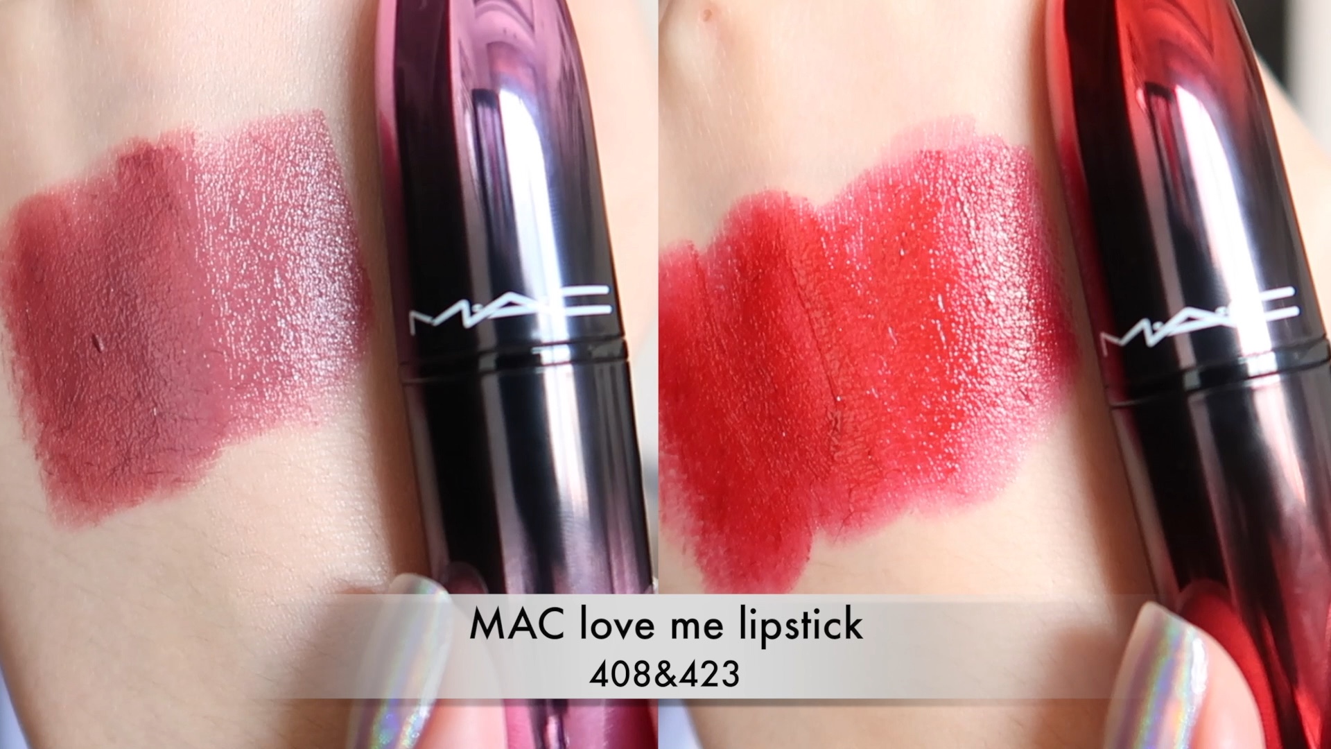 无滤镜试色|mac新品渐变子弹头 爱不完的408和423