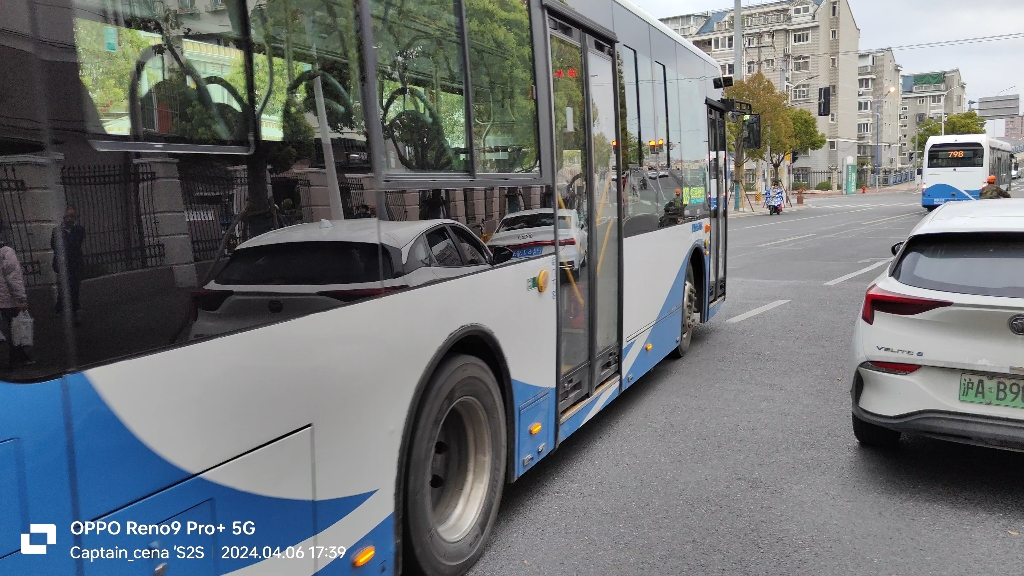 杨高公交969路(s0p-154)莲溪路莲安东路站出站视频(往御青路御桥路