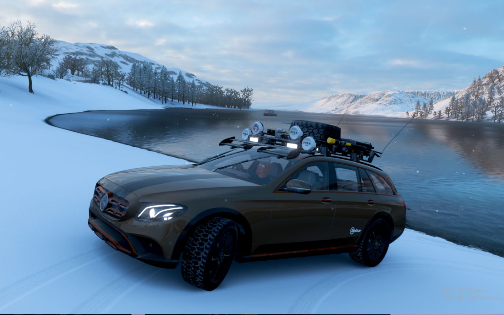 【地平线4】冬季嘉年华歌利亚环岛梅赛德斯e350 原厂