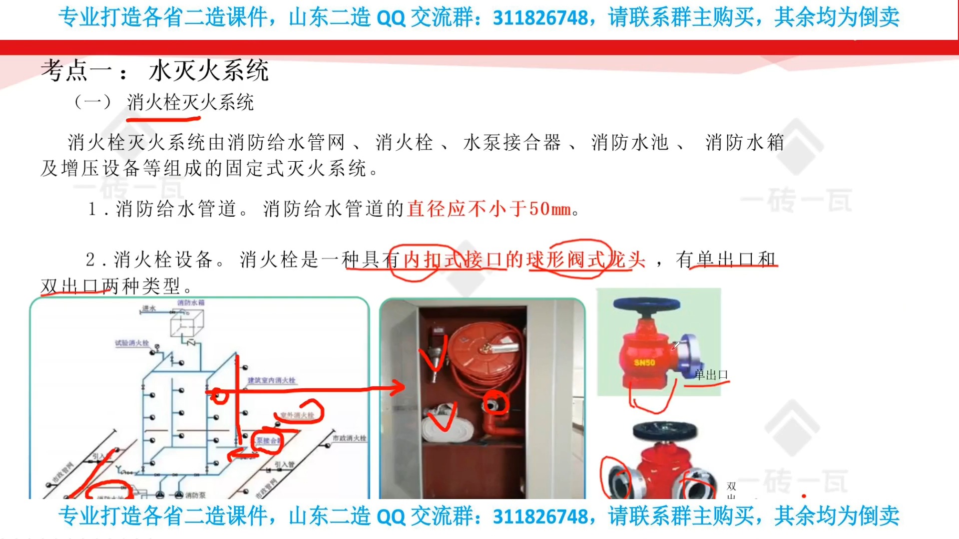 【2024山东二造-安装-一砖一瓦】第七章-第二节-消防工程技术
