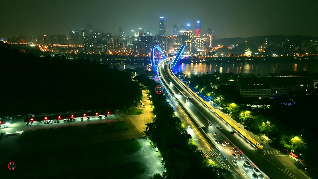 南宁南湖大桥夜景图片