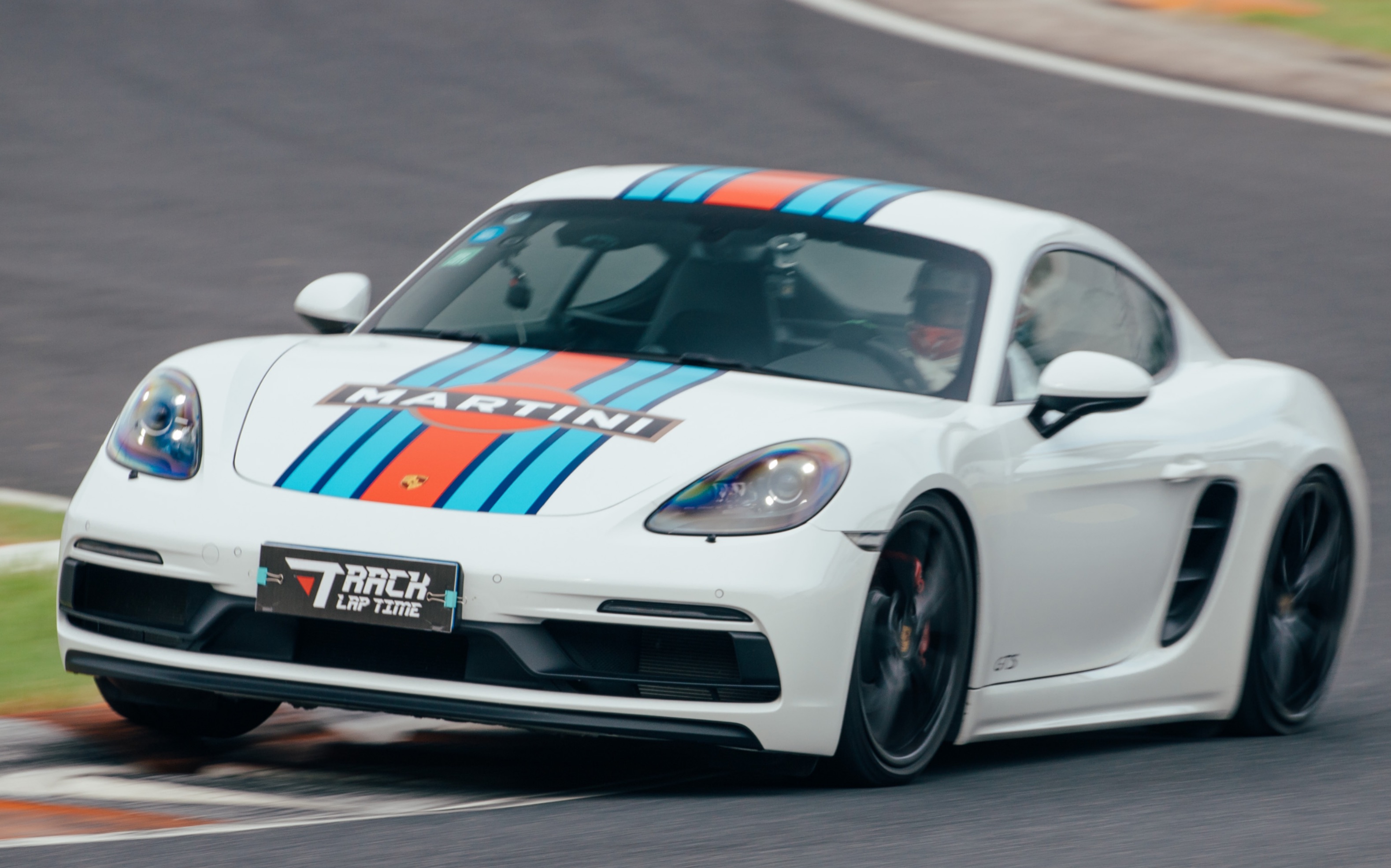 保时捷718 gts故障车 雨后未全干 浙江国际赛车场 141.456