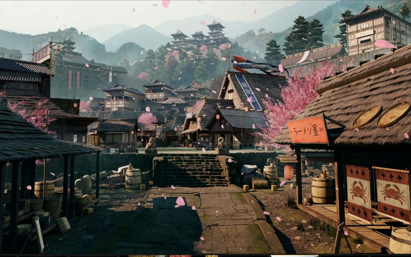 古建筑三维场景模型素材包