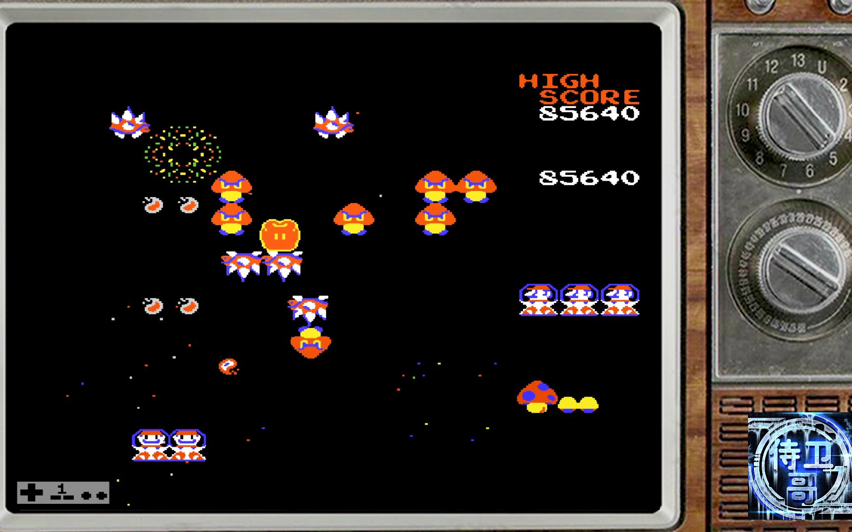 fc大蜜蜂-马里奥版(galaga - marioga edition) 试玩解说_实况解说