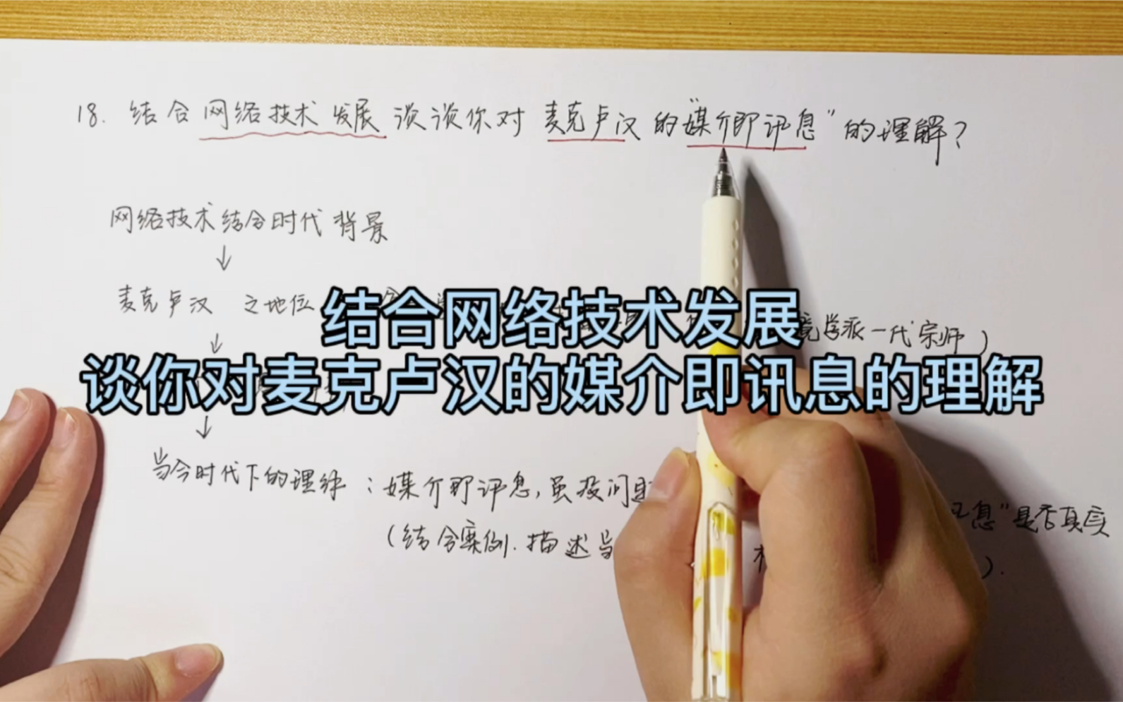 新传口述复试18:结合网络技术发展谈谈你对麦克卢汉的媒介即讯息的理解Shell Trumpet哔哩哔哩bilibili