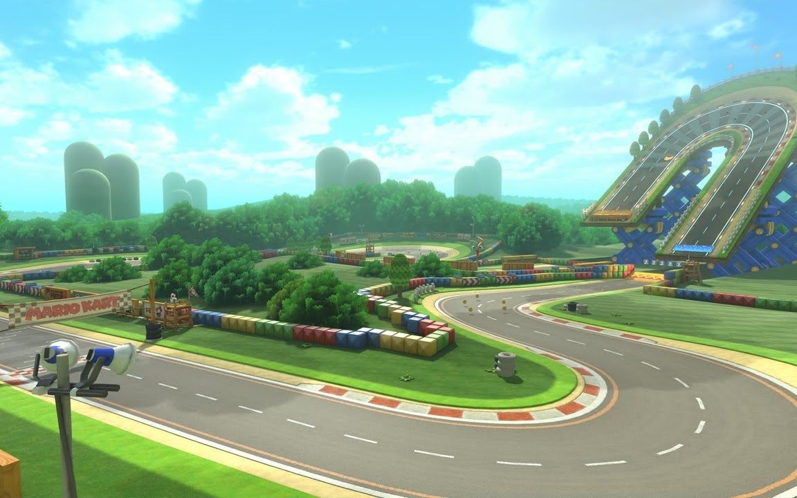 马里奥赛车超级巡回赛 gba马里奥赛道对比(gba&8dx)