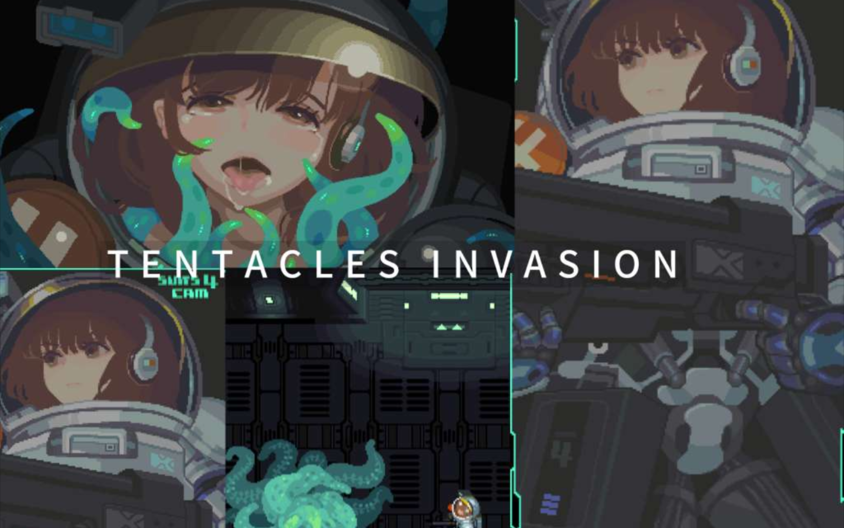 [图]【[像素]触手进太空服里来了【TENTACLES INVASION】