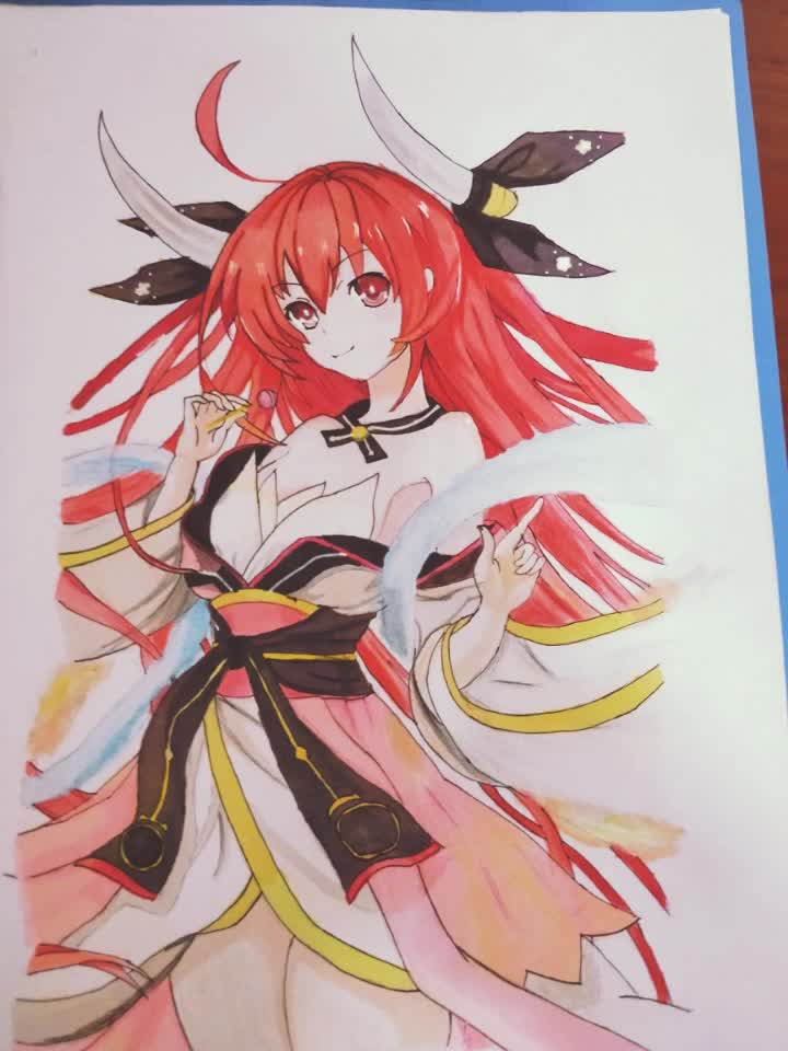 马克笔手绘五河琴里