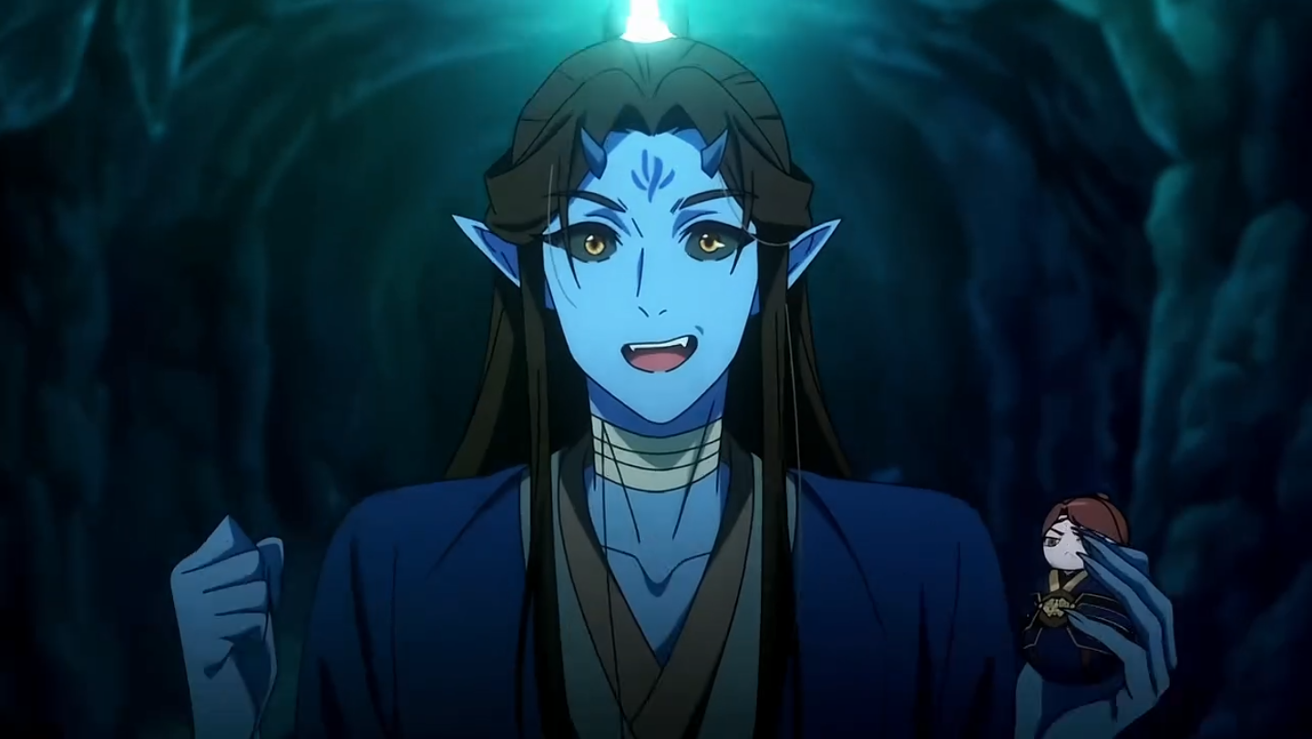 戚容出来了,花花怜怜这变装好有意思 #秋日暴击 #天官赐福-鱼鱼要吃