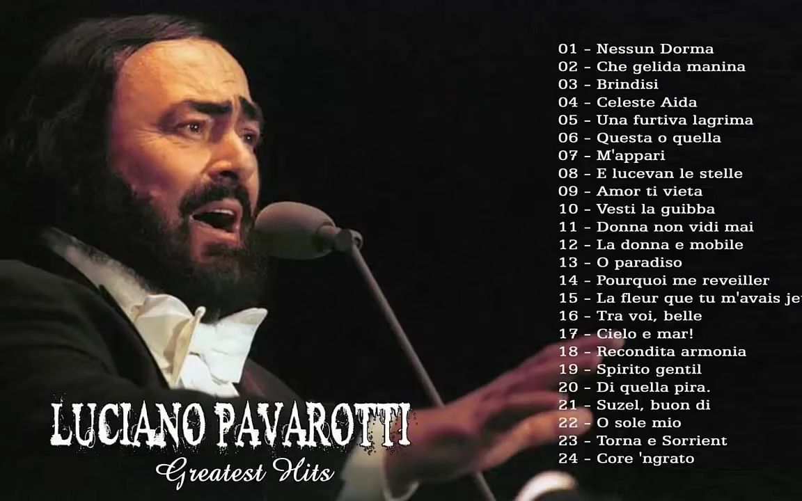 卢恰诺ⷮŠ帕瓦罗蒂 高音C之王 经典金曲 The Best of Luciano Pavarotti哔哩哔哩bilibili