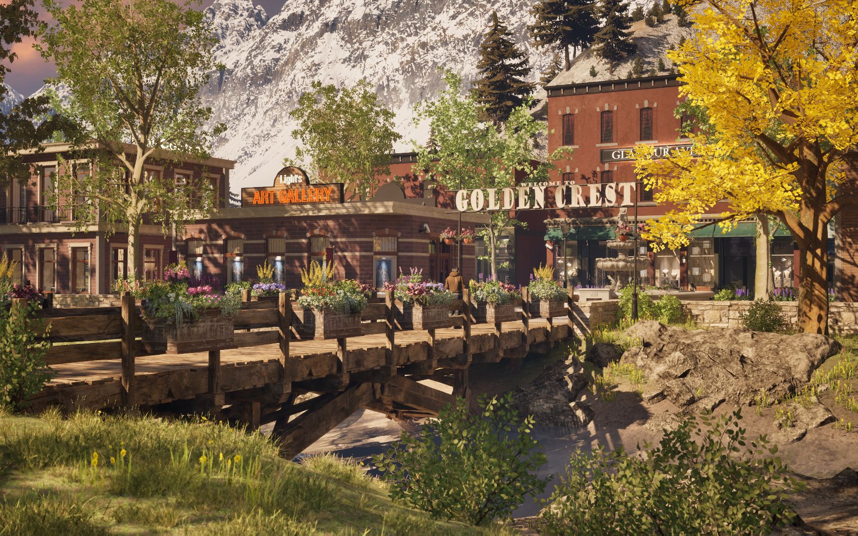 ue5练习 洛基山下的小镇 竖屏版