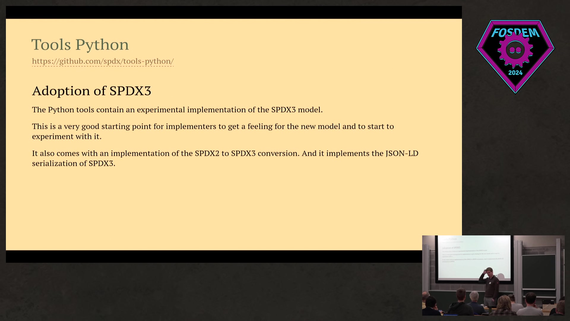 overview of spdx tooling and how spdx3 gets adopted