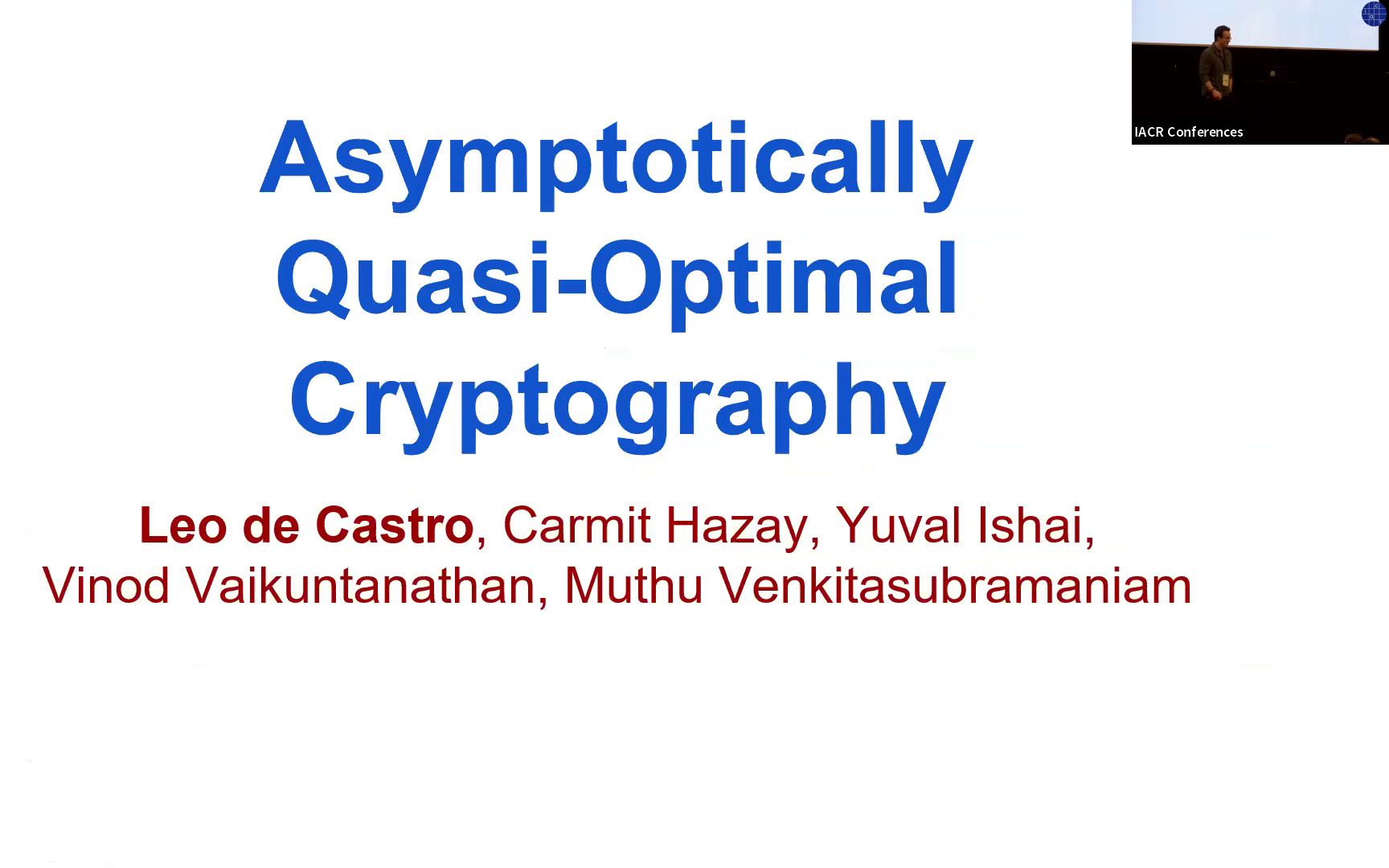 eurocrypt2022asymptoticallyquasioptimalcryptography