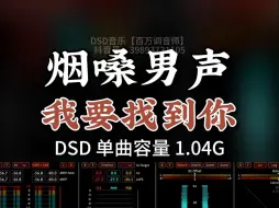 Download Video: 经典好歌，烟嗓男声《我要找到你》DSD完整版1.04G，百万调音师专业录音棚制作，顶级hifi无损音质