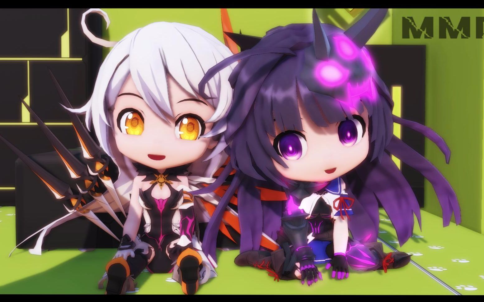 【模型配布MMD】发现萌物!!!抱起准备两百米冲刺!!!_哔哩哔哩_bilibili