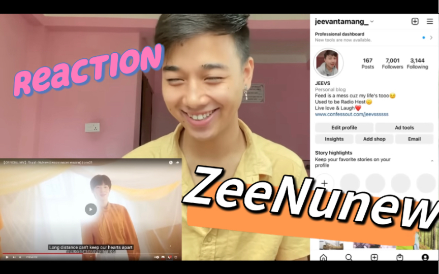 [图]【ZeeNunew】【中字】林林nunew ost《真爱｜รักแท้》reaction｜油管reaction搬运