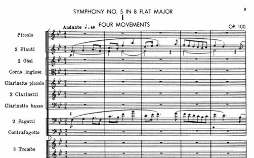 [图]【总谱】普罗科菲耶夫 - 降B大调第五交响曲 Op. 100 Prokofiev - Symphony No. 5 in B-flat Major