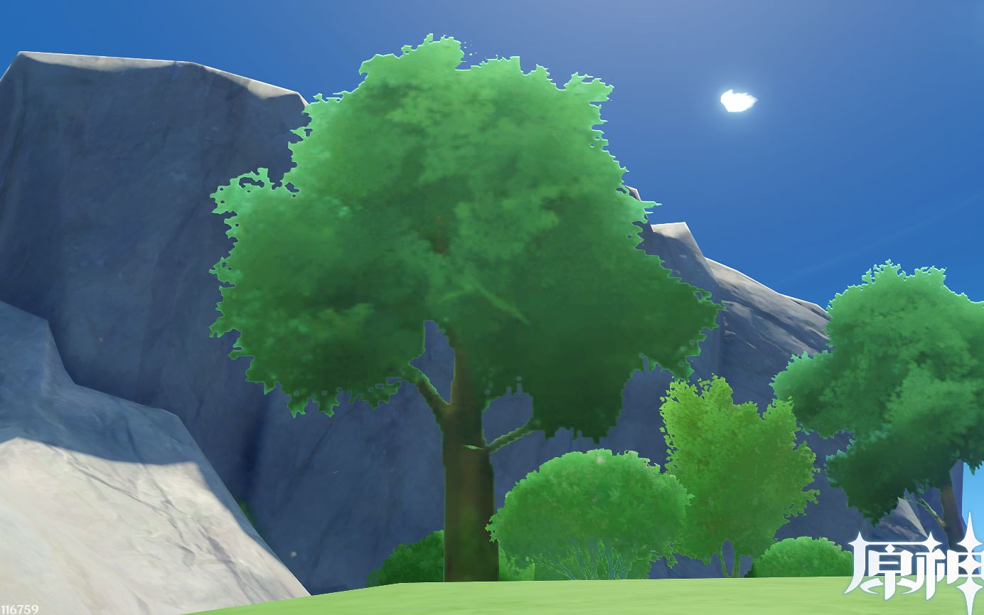 原神突然低配变成2d,树木变成纸片._哔哩哔哩_bilibili