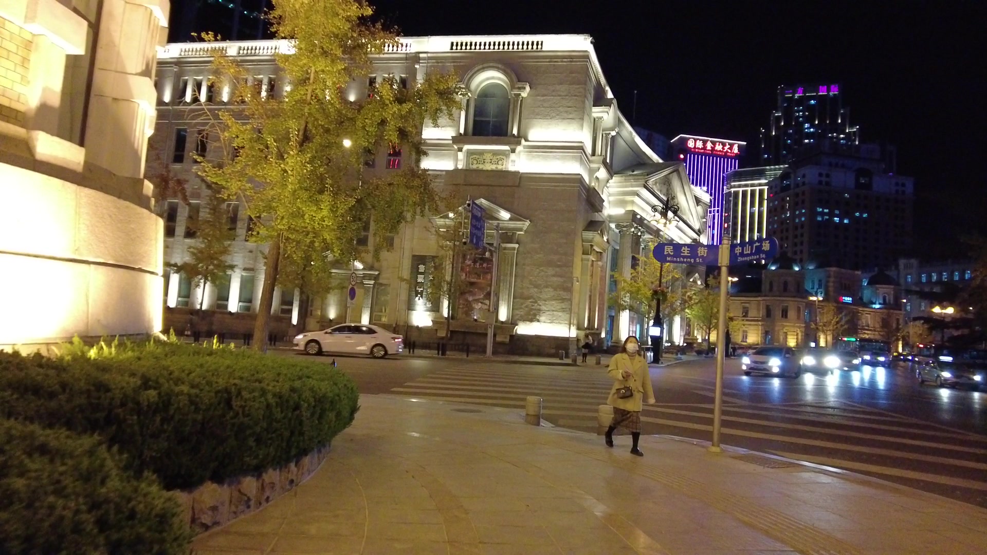 p2步行大连 友好路 友好广场 中山广场 人民路 夜景 vlog walk