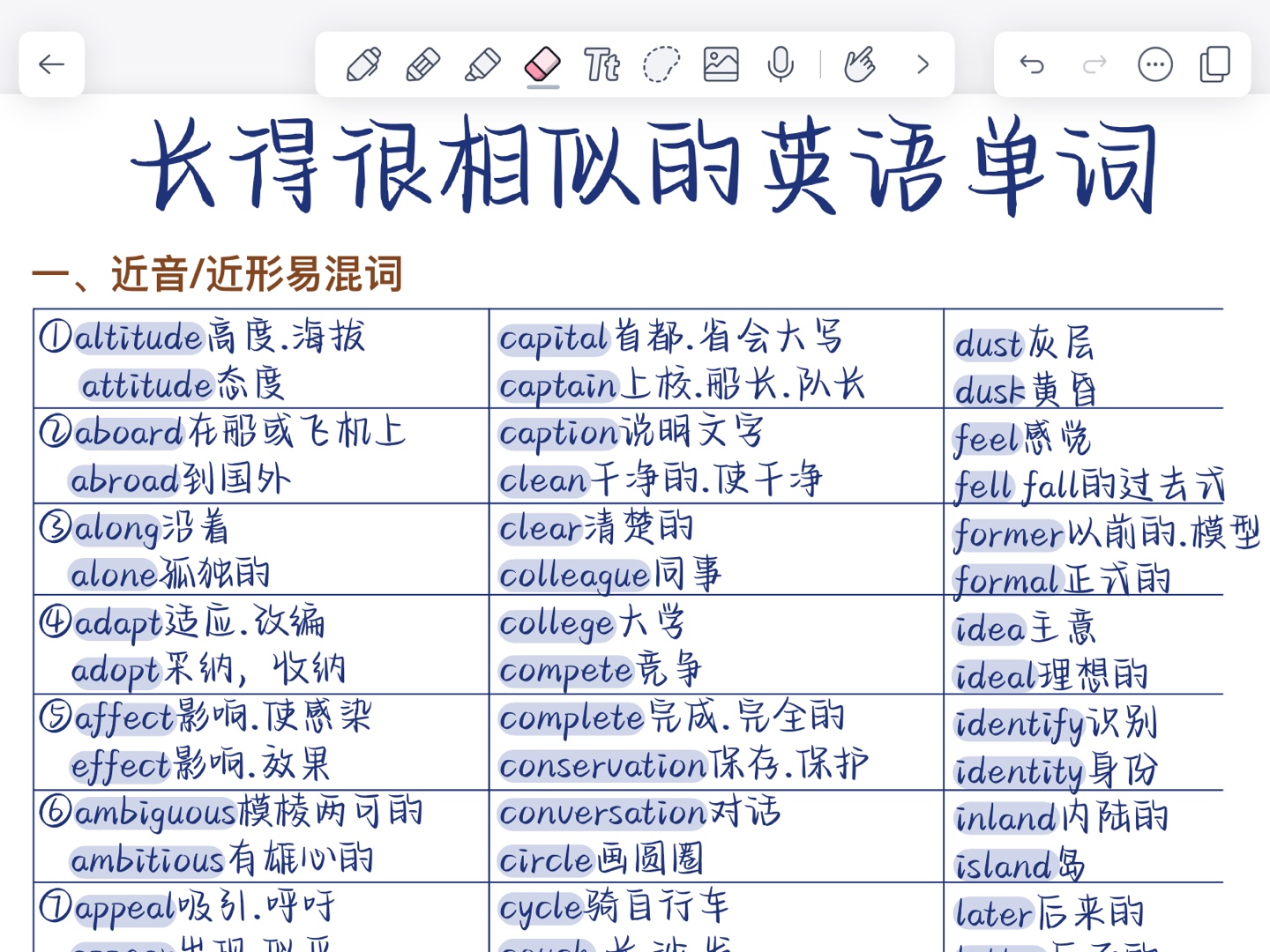 100组!!长得相似的单词!今天一次性全消灭!哔哩哔哩bilibili