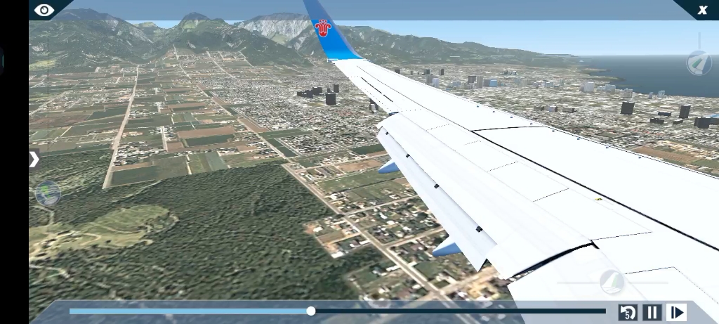 xplane10南方航空 刚开始有点轻乱流模拟飞行