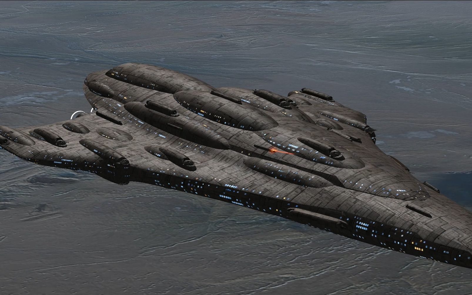 星球大战帝国战争重制版mc80有翼版星际巡洋舰开火细节