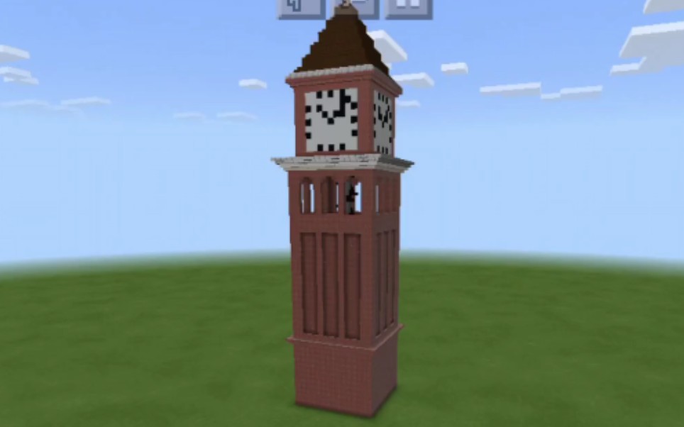 minecraft石家庄二中润德校区钟楼一期