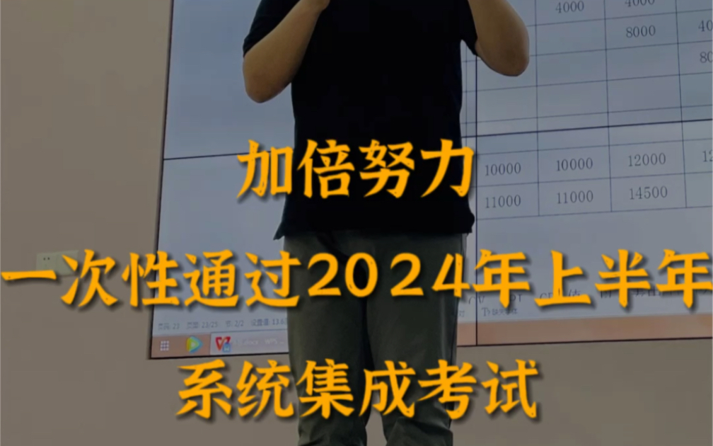 不管是初考还是补考同学,一定要珍惜2024年上半年系统集成这次考试,并拼尽全力一次过,不然下半年会面临新考纲新教材,增加备考压力.#系统集成项...