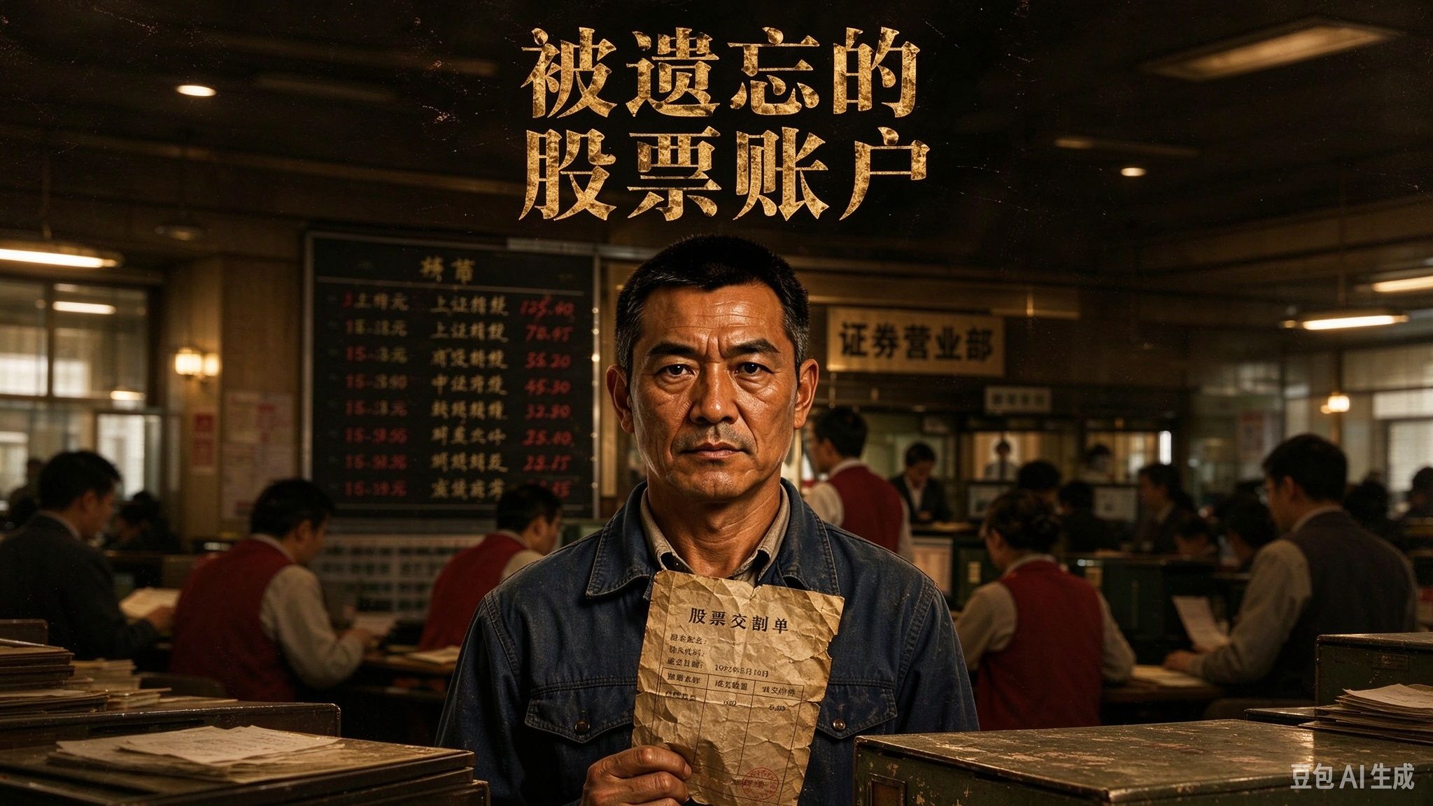 被遗忘的股票账户！钳工陈景明当年花九百块买冷门股票，遗忘多年。券商通知销户时，他才发现股票暴涨，历经风波，终得财富与和解