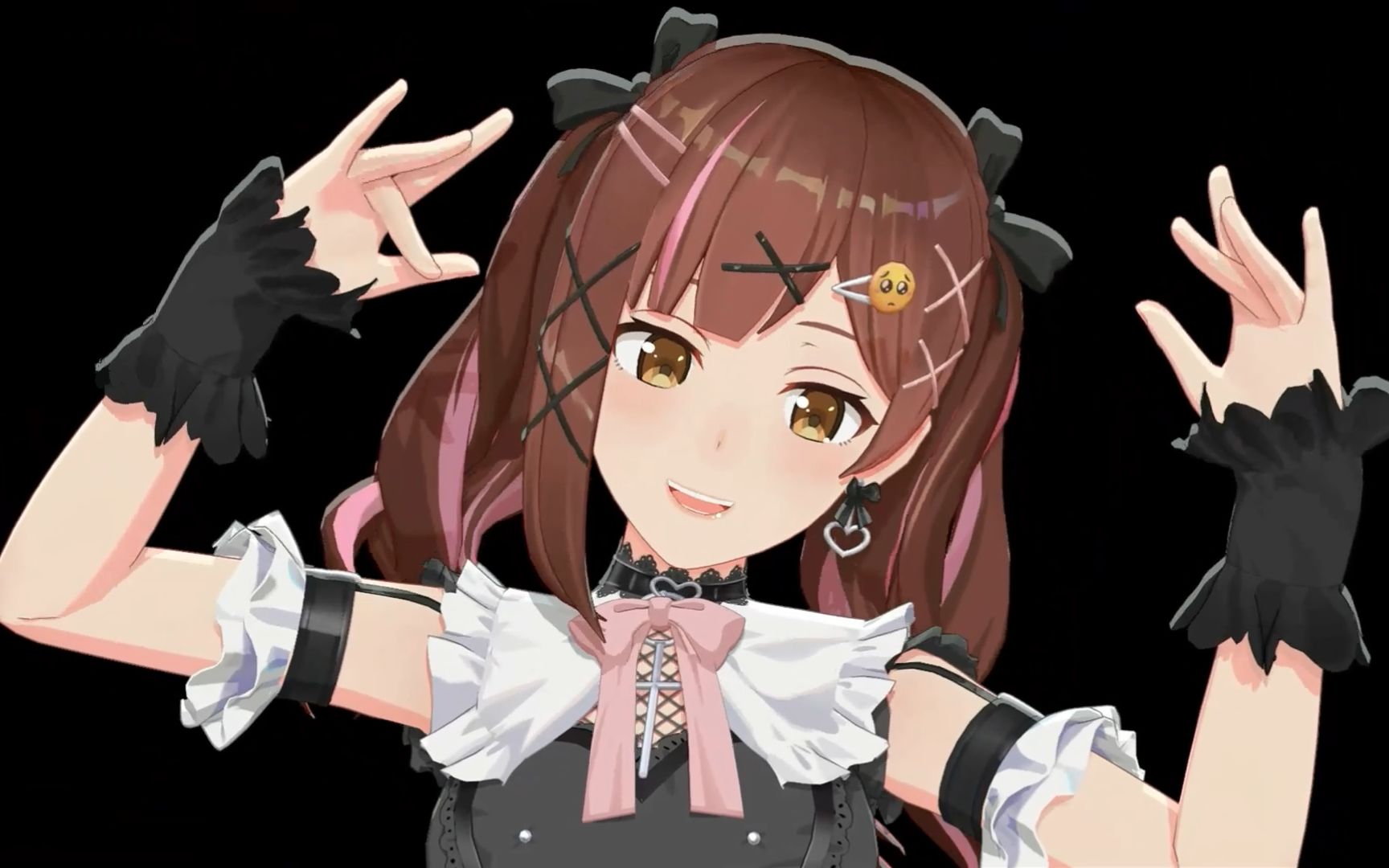 鲨鱼3d地雷女仆装唱跳可爱小甜歌【部分去弹幕60帧版】【七海nana7mi