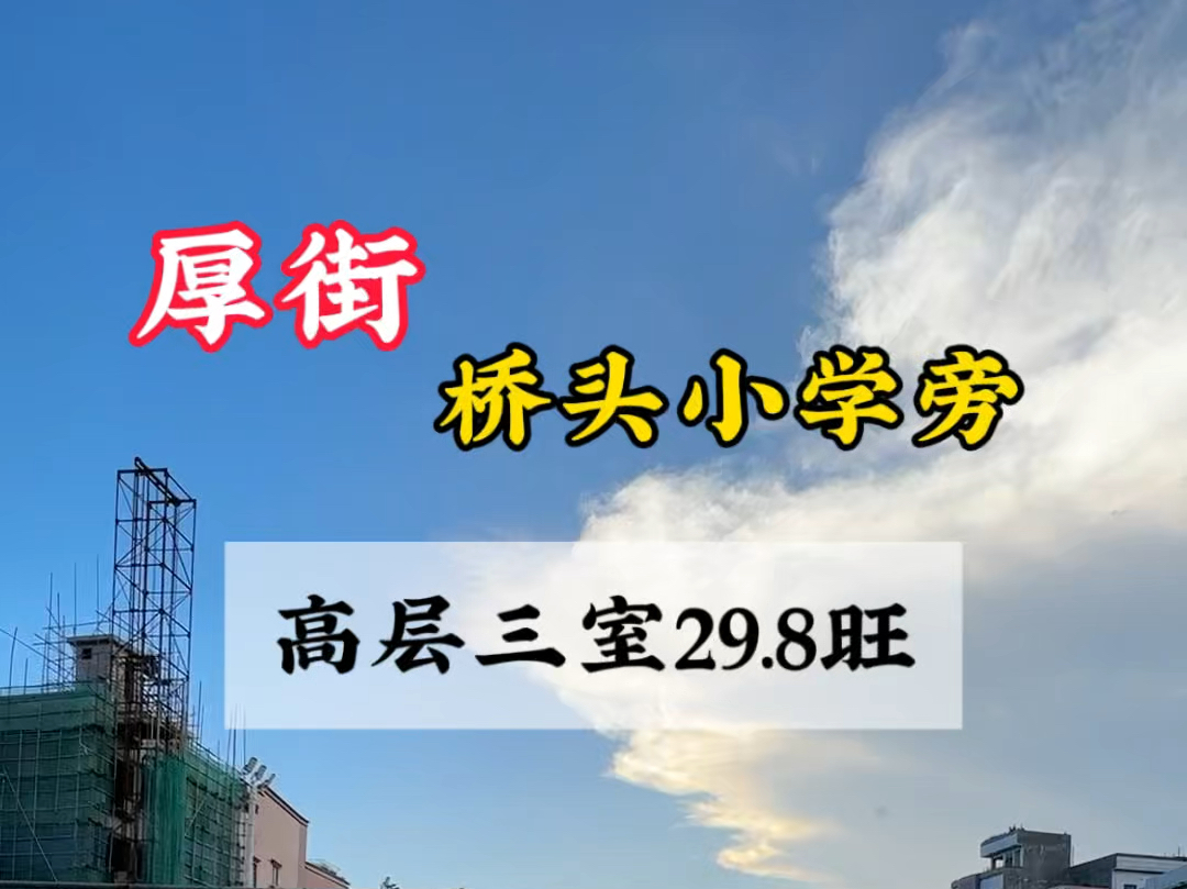 厚街桥头小产权房,三房29.8万哔哩哔哩bilibili