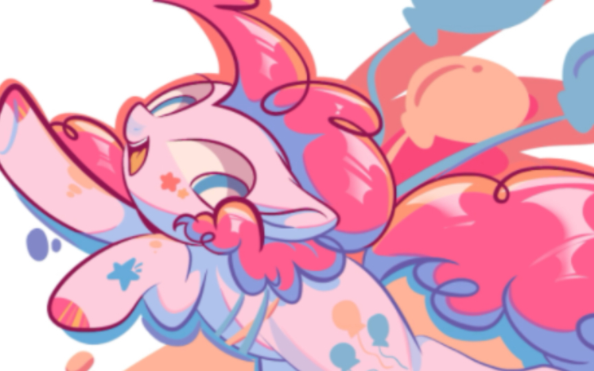 【MLP/绘画过程】一只pinkie!哔哩哔哩bilibili