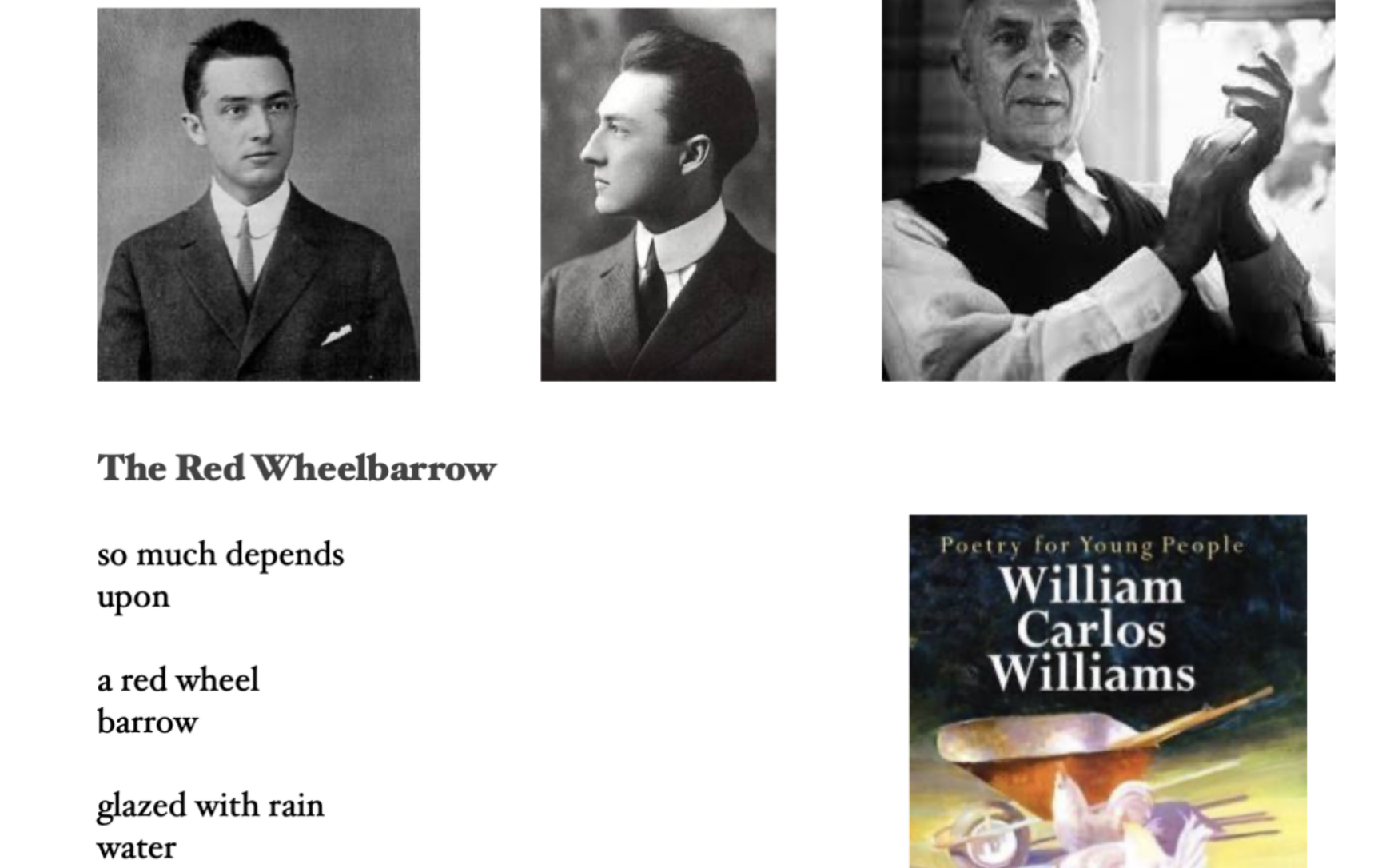 英文诗歌赏析Robert Frost and William Carlos Williams哔哩哔哩bilibili