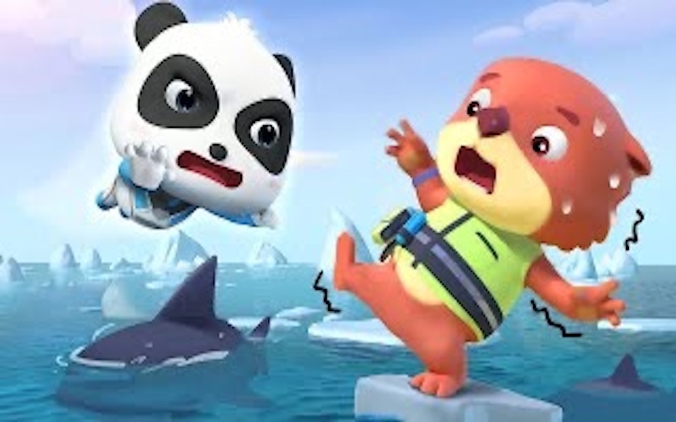 [图]宝宝巴士: 熊猫宝宝救援水下机械师 Baby Panda Rescues Underwater Mechanic | 超级救援队 | 儿童卡通